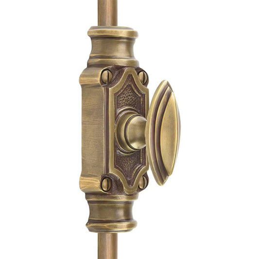 Signature Ironmongery Barcheski Cabinet Brass Cremone Bolt Hardware 2 feet Antique Brass Unlacquered Upto 2 feet