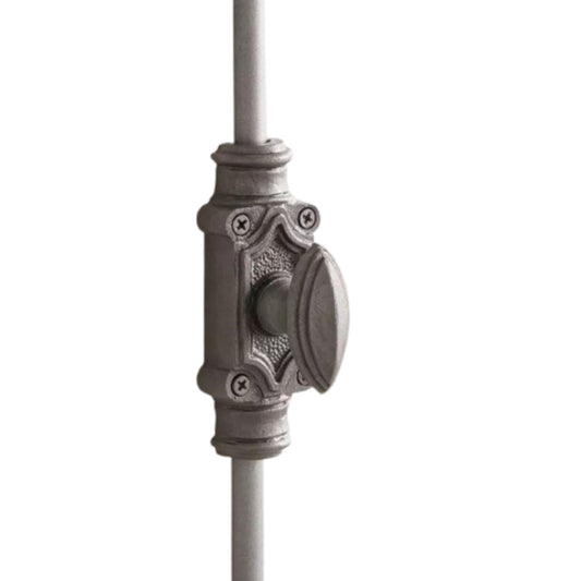Signature Ironmongery Barcheski Cabinet Iron Cremone Bolt Hardware 2 feet Antique Iron Finish Upto 2 feet