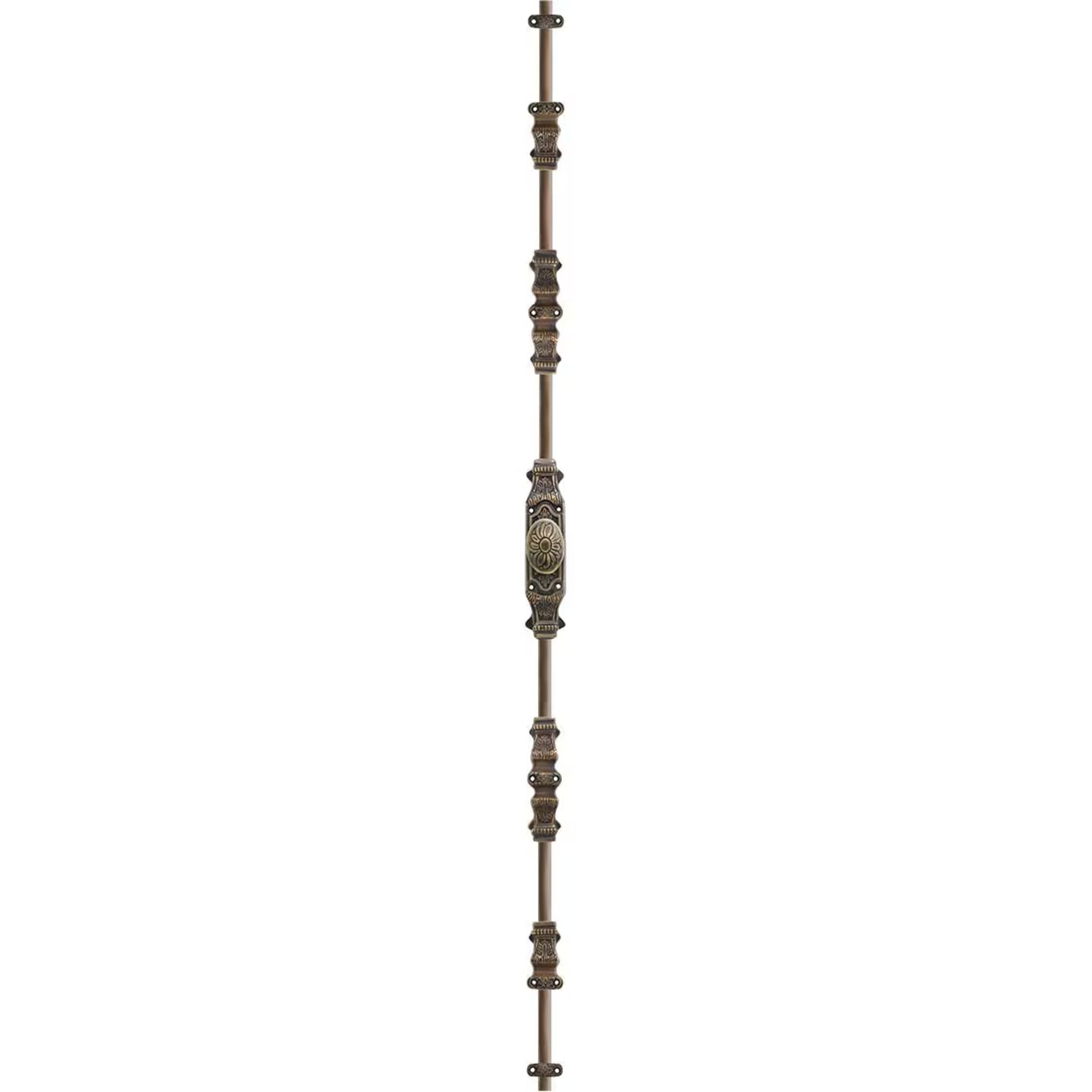 Signature Ironmongery Corinthian Door Brass Cremone Bolt 9 feet Unlacquered Antique Brass For Doors Upto 9 feet Doors
