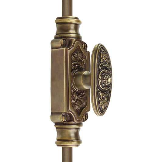 Signature Ironmongery Dalston Door Brass Cremone Bolt 9 feet Antique Satin Brass Lacquered Upto 9' Doors