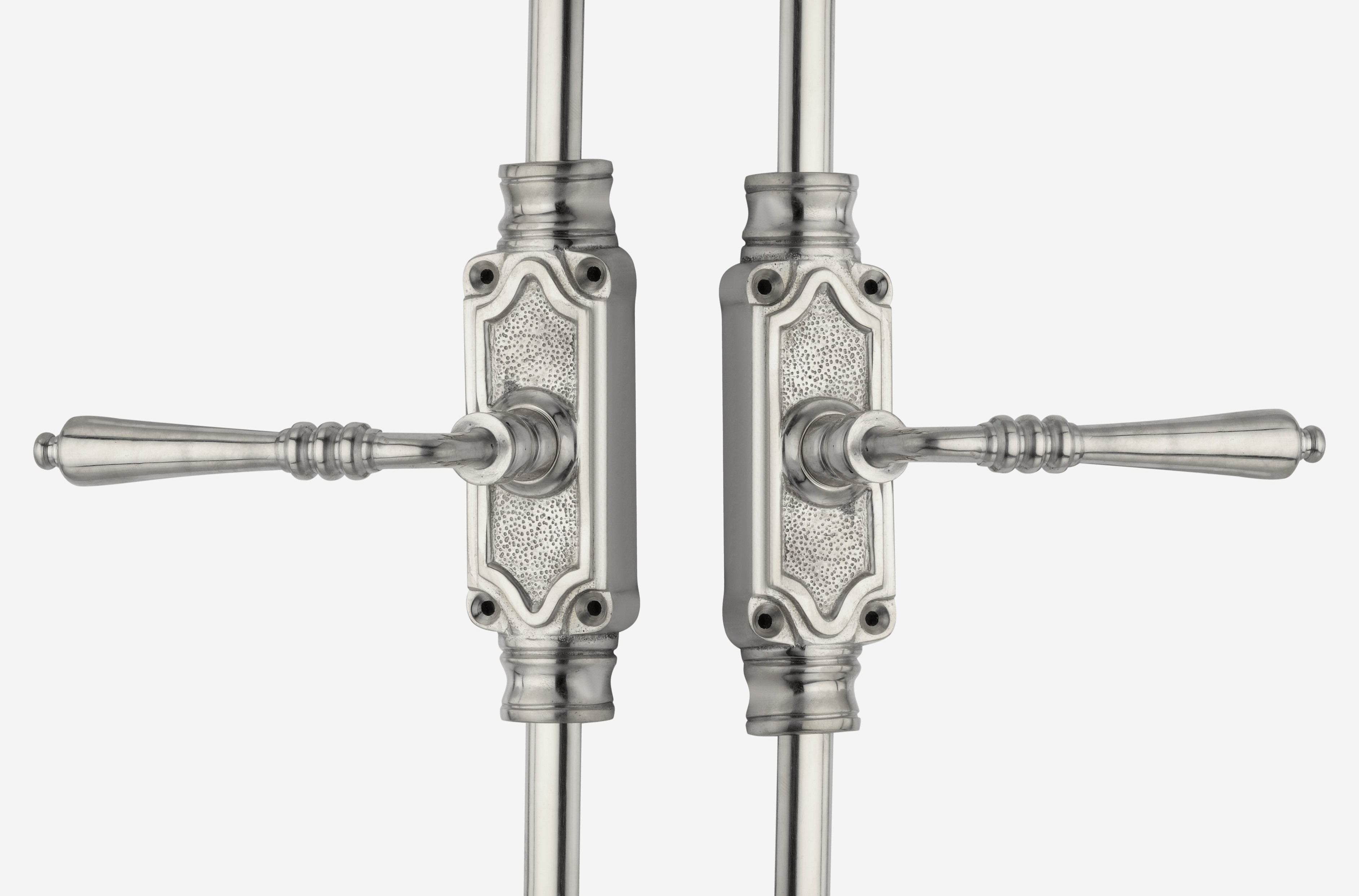Signature Ironmongery Lever Handle Door Brass Cremone Bolt Satin Nickel Upto 9 feet Doors
