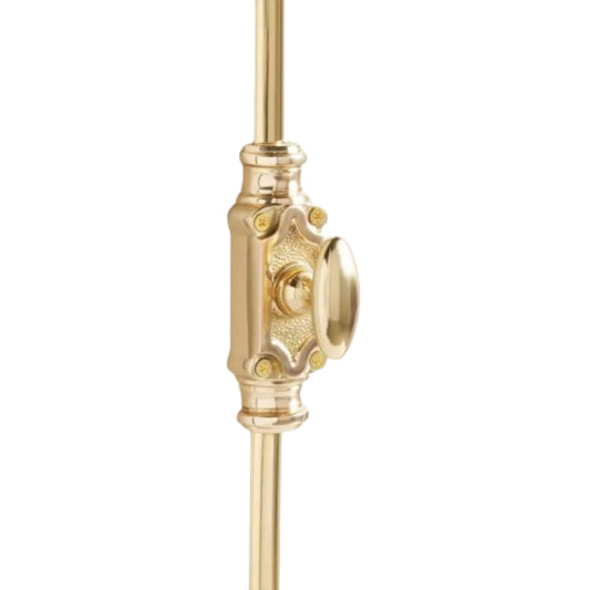 Signature Ironmongery Stepney Cabinet Brass Cremone Bolt Hardware 2 feet Polished Brass Unlacquered Up to 2 feet