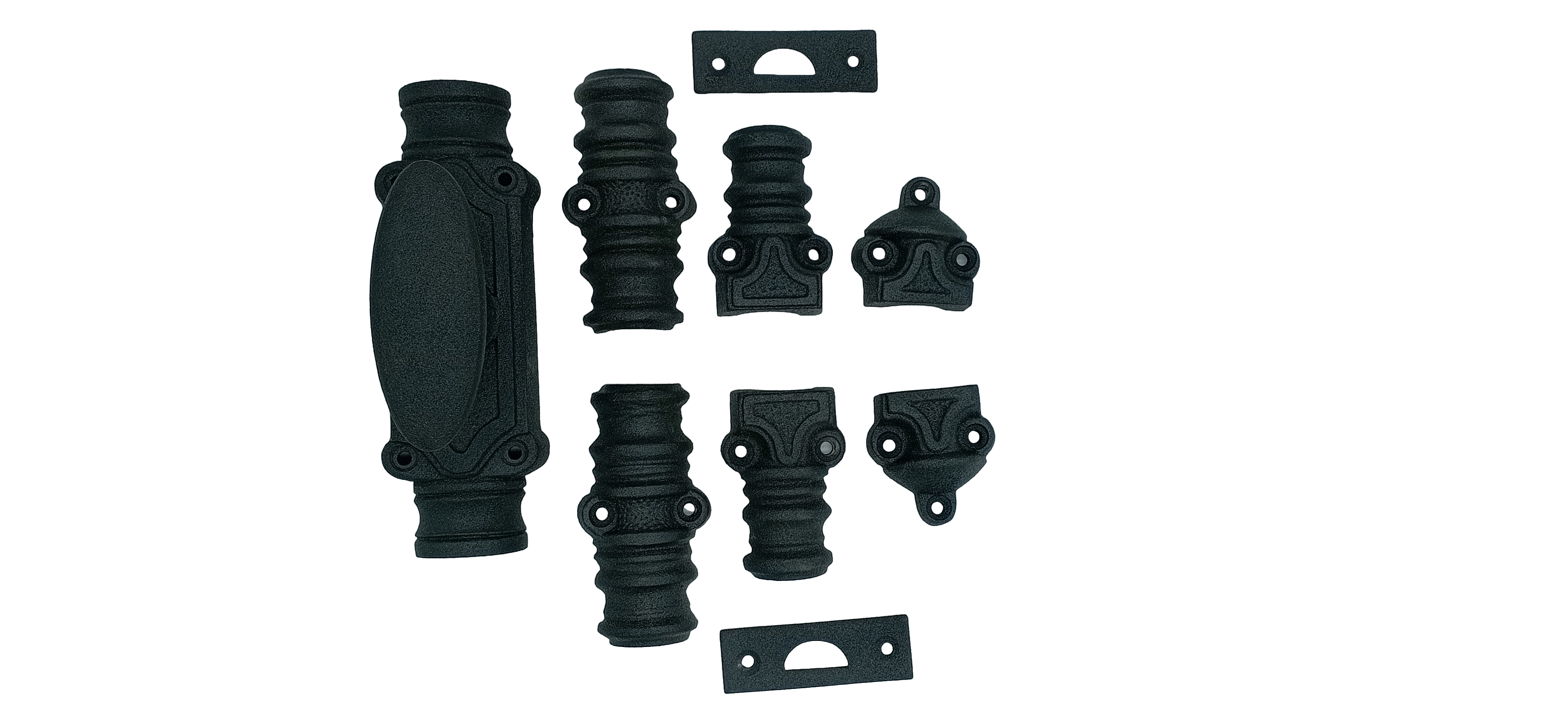 Signature Ironmongery Stepney Door Iron Cremone Bolt 9 feet Textured Matt Black Finish Upto 9 feet Doors