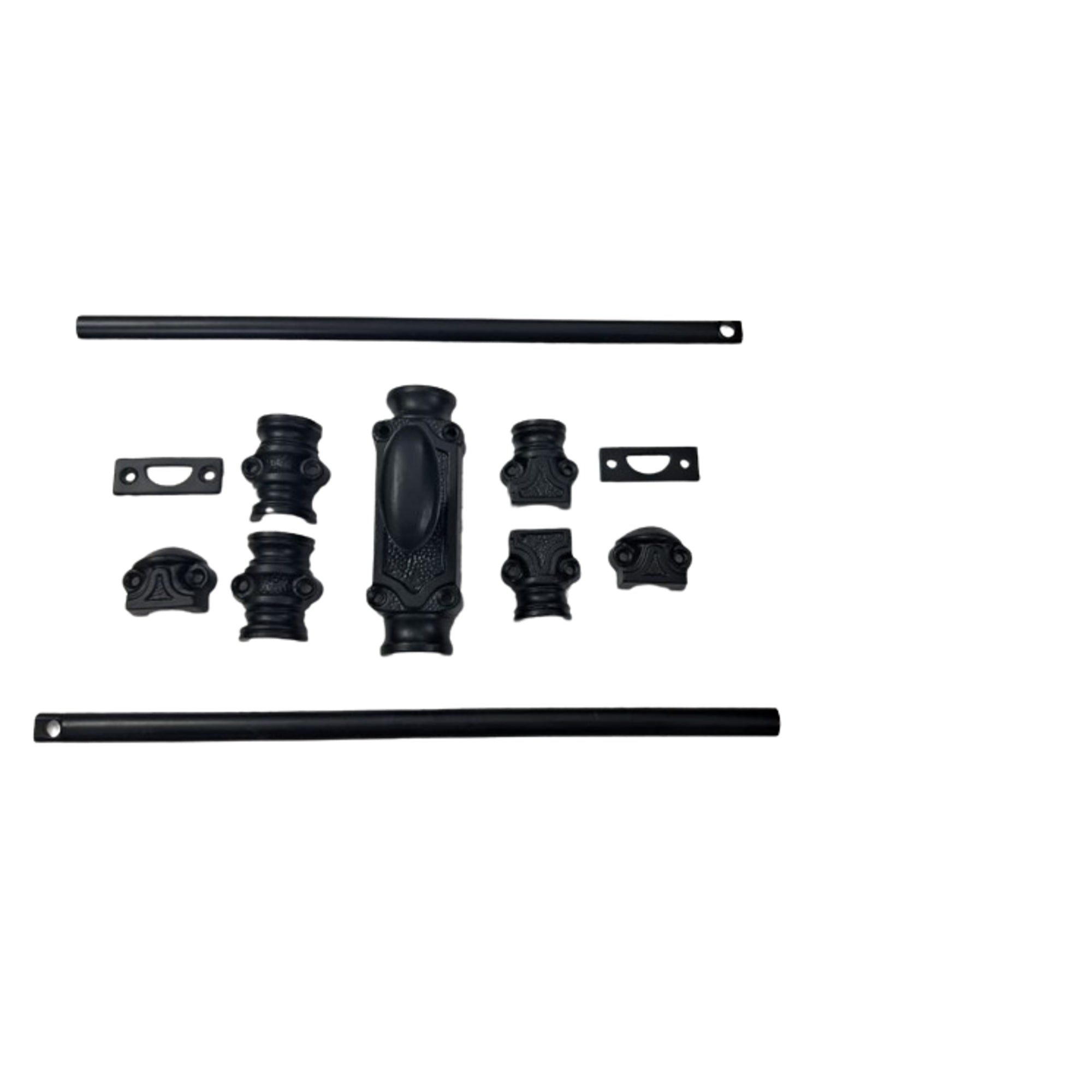Signature Ironmongery Stepney Window Iron Cremone Bolt Hardware 6 feet Black Powder Coated Upto 6 feet