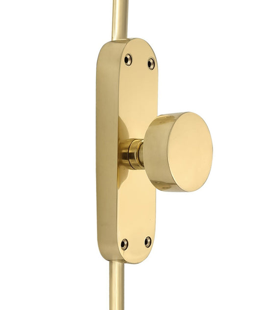Signature Ironmongery Sun Grove Door Brass Cremone Bolt 9 feet Polished Brass Lacquered Upto 9 feet Door