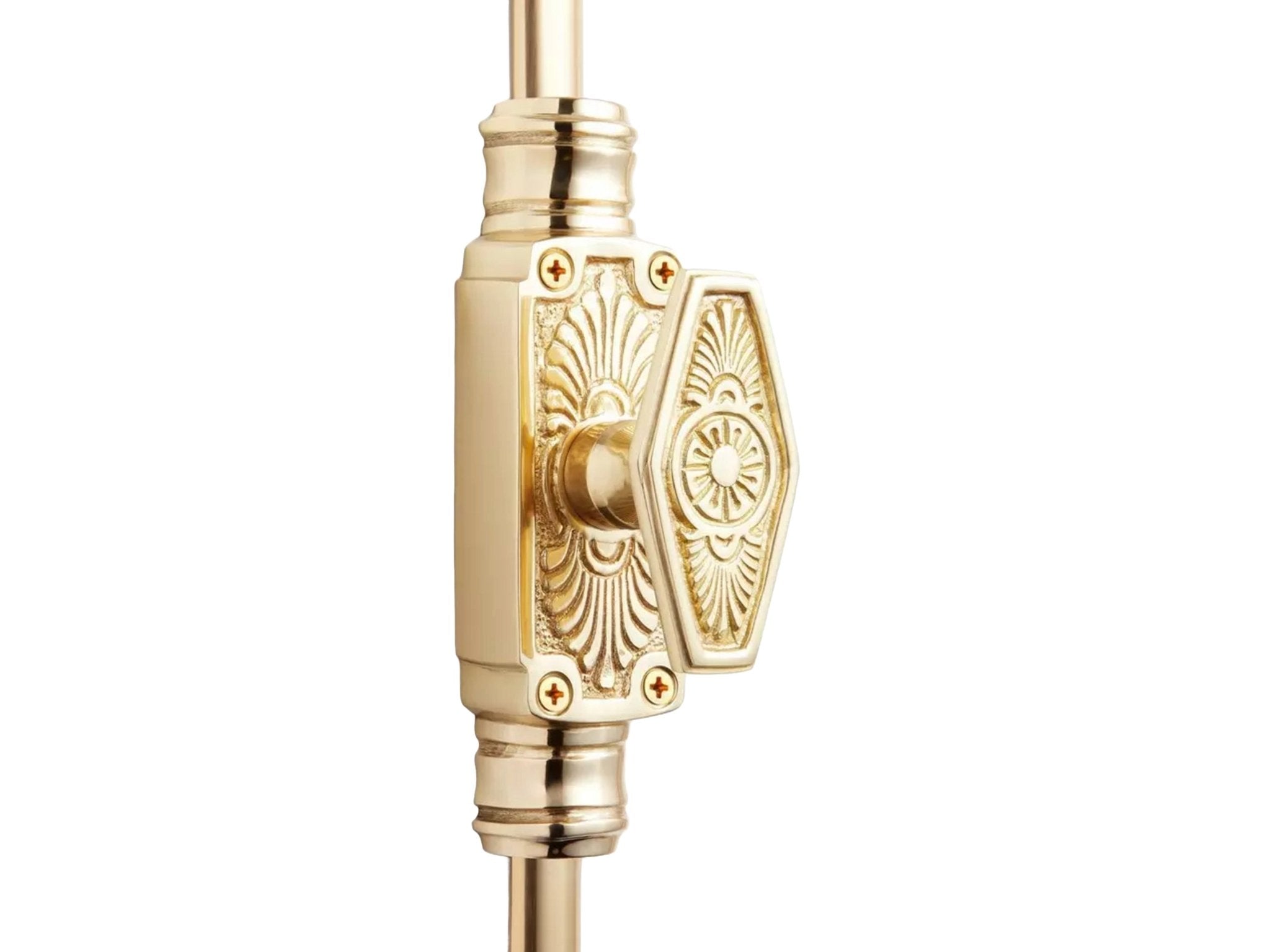 Signature Ironmongery Wandsworth Door Brass Cremone Bolt Unlacquered Brass Polished up to 9 Feet Doors