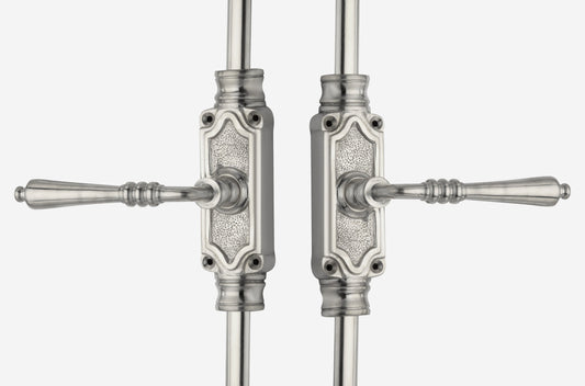 Signature Ironmongery Lever Handle Door Brass Cremone Bolt Satin Nickel Upto 9 feet Doors