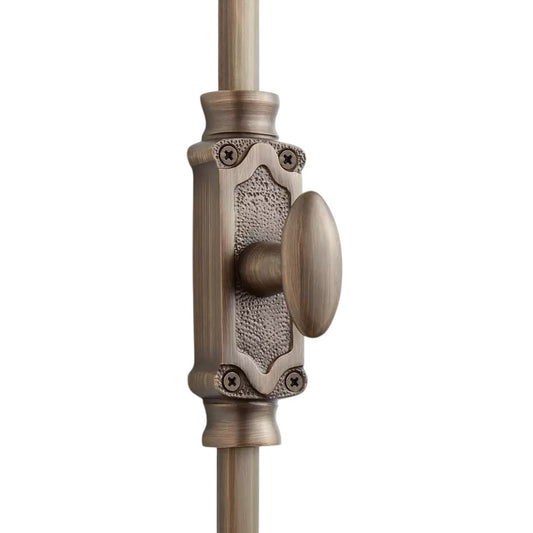 Signature Ironmongery Stepney Window Brass Cremone Bolt Hardware 6 feet Antque Brass Lacquered  Upto 6 feet