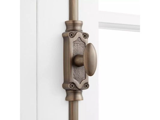 Signature Ironmongery Stepney Window Brass Cremone Bolt Hardware 6 feet Antque Brass Lacquered  Upto 6 feet
