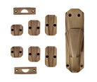 Signature Ironmongery Art Deco Door Brass Cremone Bolt 9 feet Antique Brass Unlacquered Up to 9 feet Doors