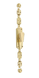 Signature Ironmongery Art Deco Door Brass Cremone Bolt 9 feet polished Brass Unlacquered Upto 9 feet Door