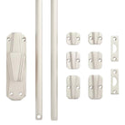 Signature Ironmongery Art Deco Door Iron Cremone Bolt Hardware Black Powder Coated Up to 9 feet Doors
