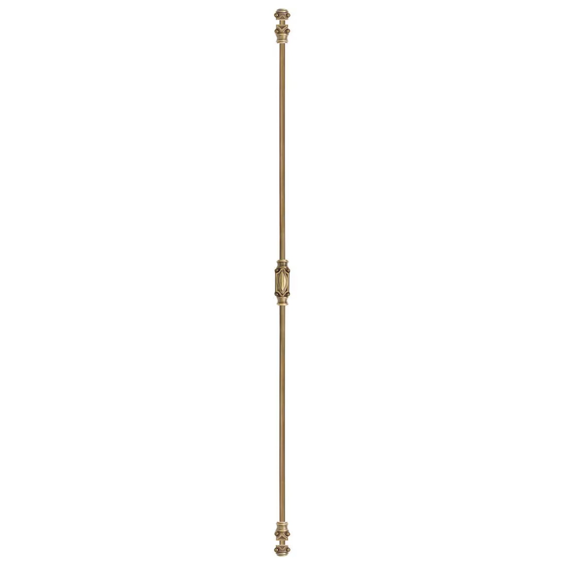 Signature Ironmongery Barcheski Cabinet Brass Cremone Bolt Hardware 2 feet Antique Brass Unlacquered Upto 2 feet
