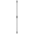 Signature Ironmongery Barcheski Cabinet Iron Cremone Bolt Hardware 2 feet Black Powder Coated Up to 2 feet