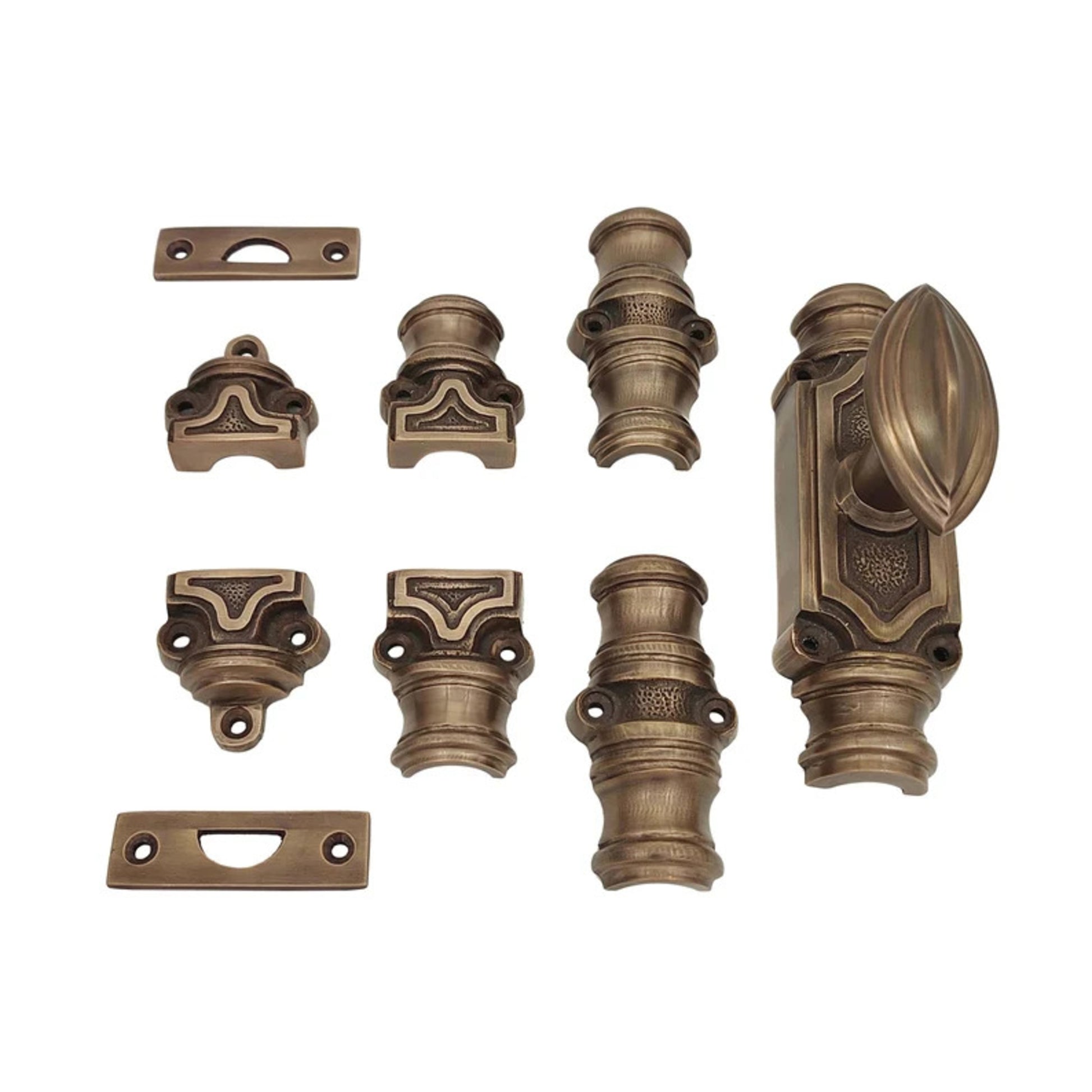 Signature Ironmongery Barcheski Door Brass Cremone Bolt Antique Brass Unlacquered Up to 9 feet Doors
