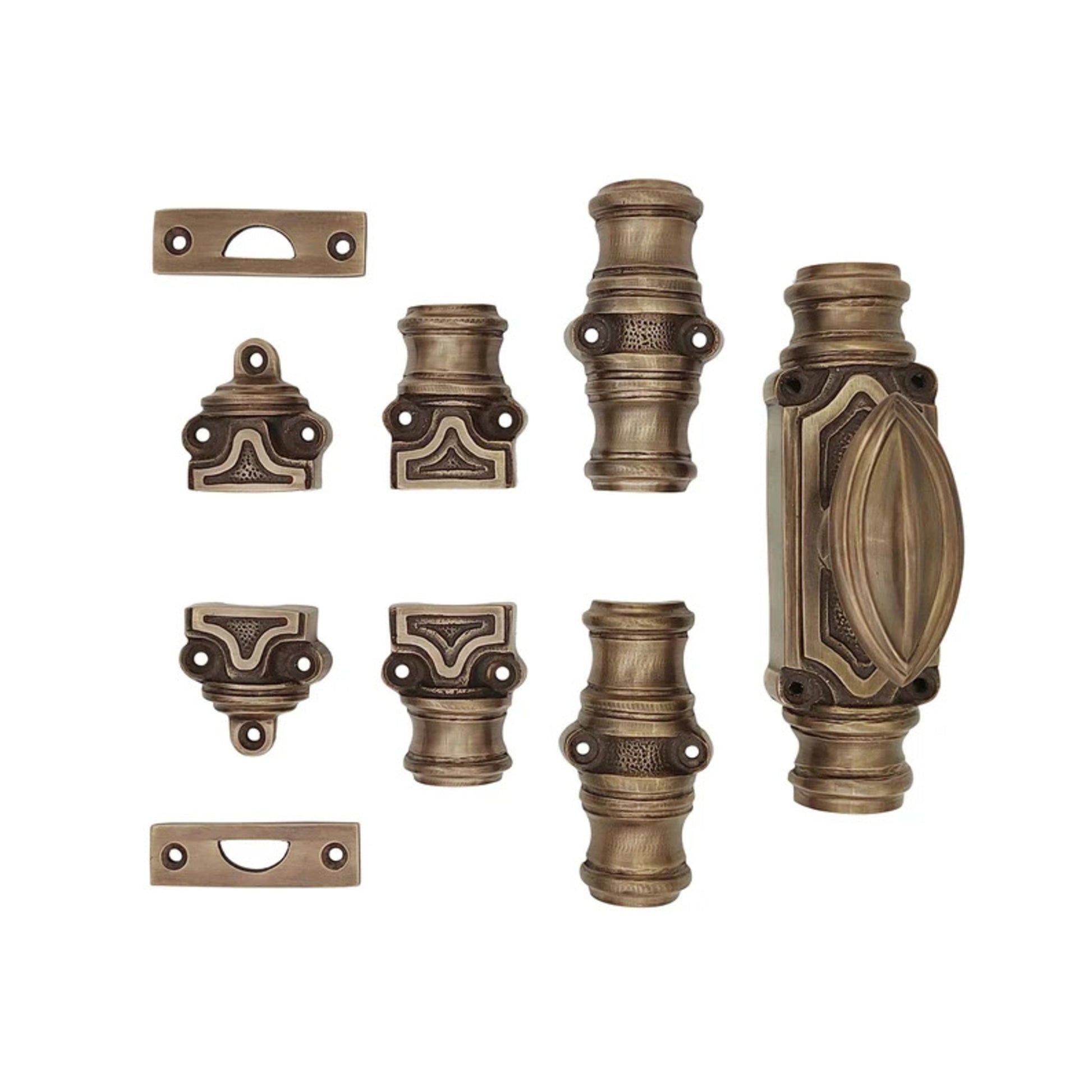 Signature Ironmongery Barcheski Door Brass Cremone Bolt Antique Brass Unlacquered Up to 9 feet Doors