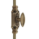 Signature Ironmongery Barcheski Door Brass Cremone Bolt Antique Brass Unlacquered Up to 9 feet Doors
