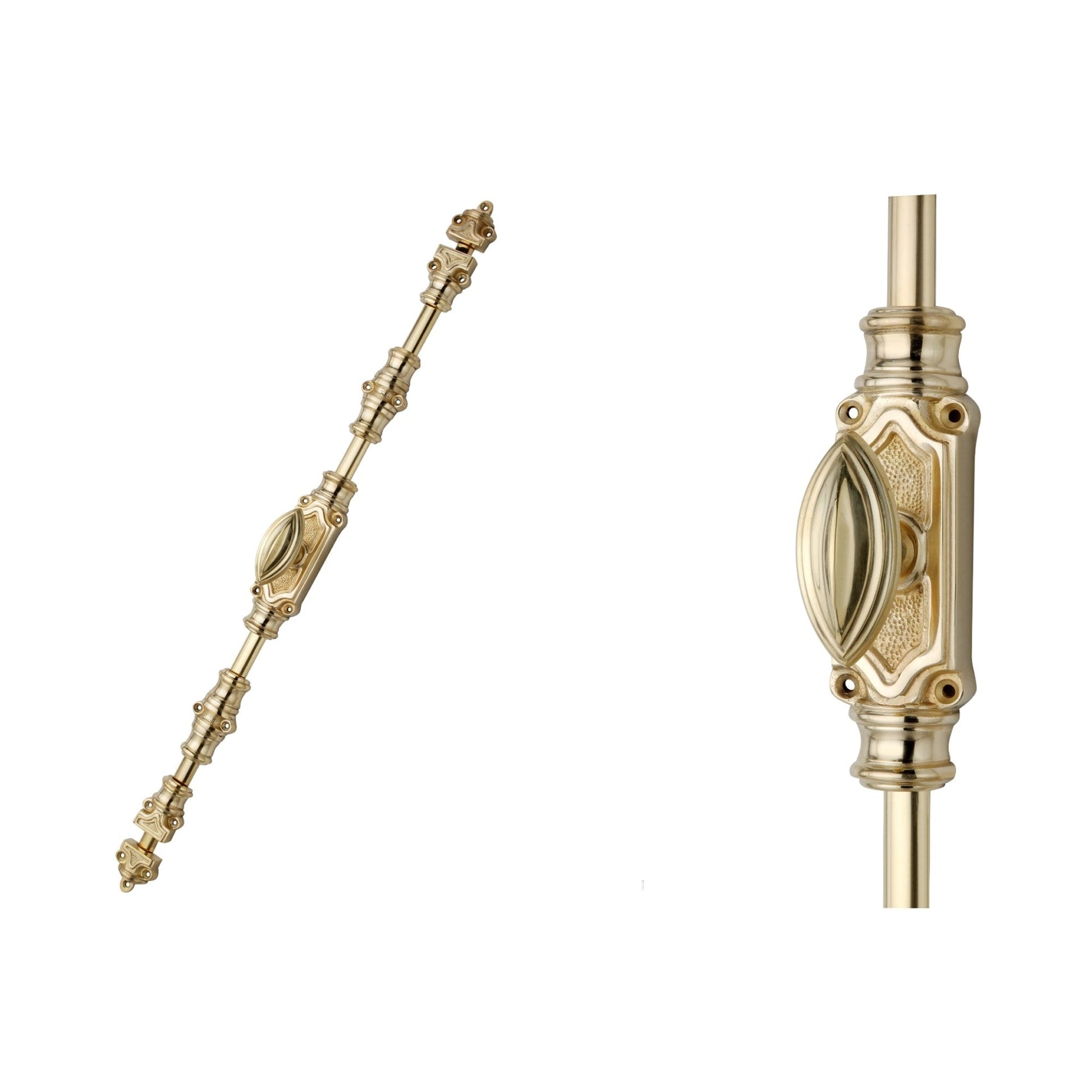 Signature Ironmongery Barcheski Door Brass Cremone Bolt Polished Brass Lacquered Upto 9 feet Doors