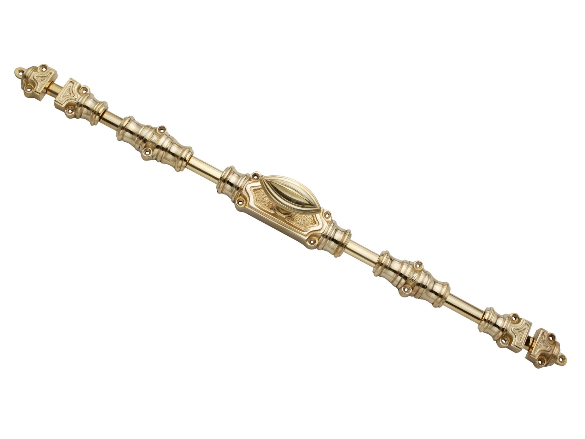 Signature Ironmongery Barcheski Door Brass Cremone Bolt Unlacquered Brass Polished Upto 9 feet Doors