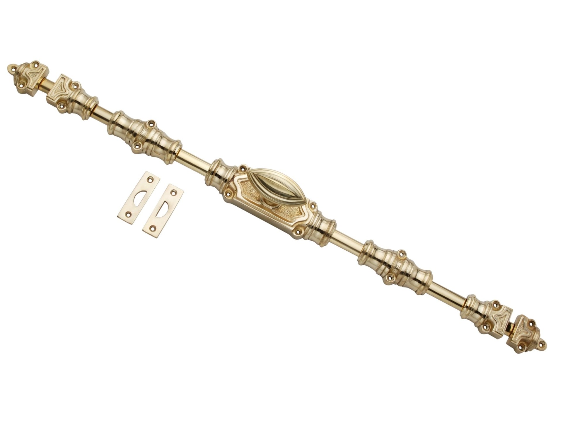 Signature Ironmongery Barcheski Door Brass Cremone Bolt Unlacquered Brass Polished Upto 9 feet Doors