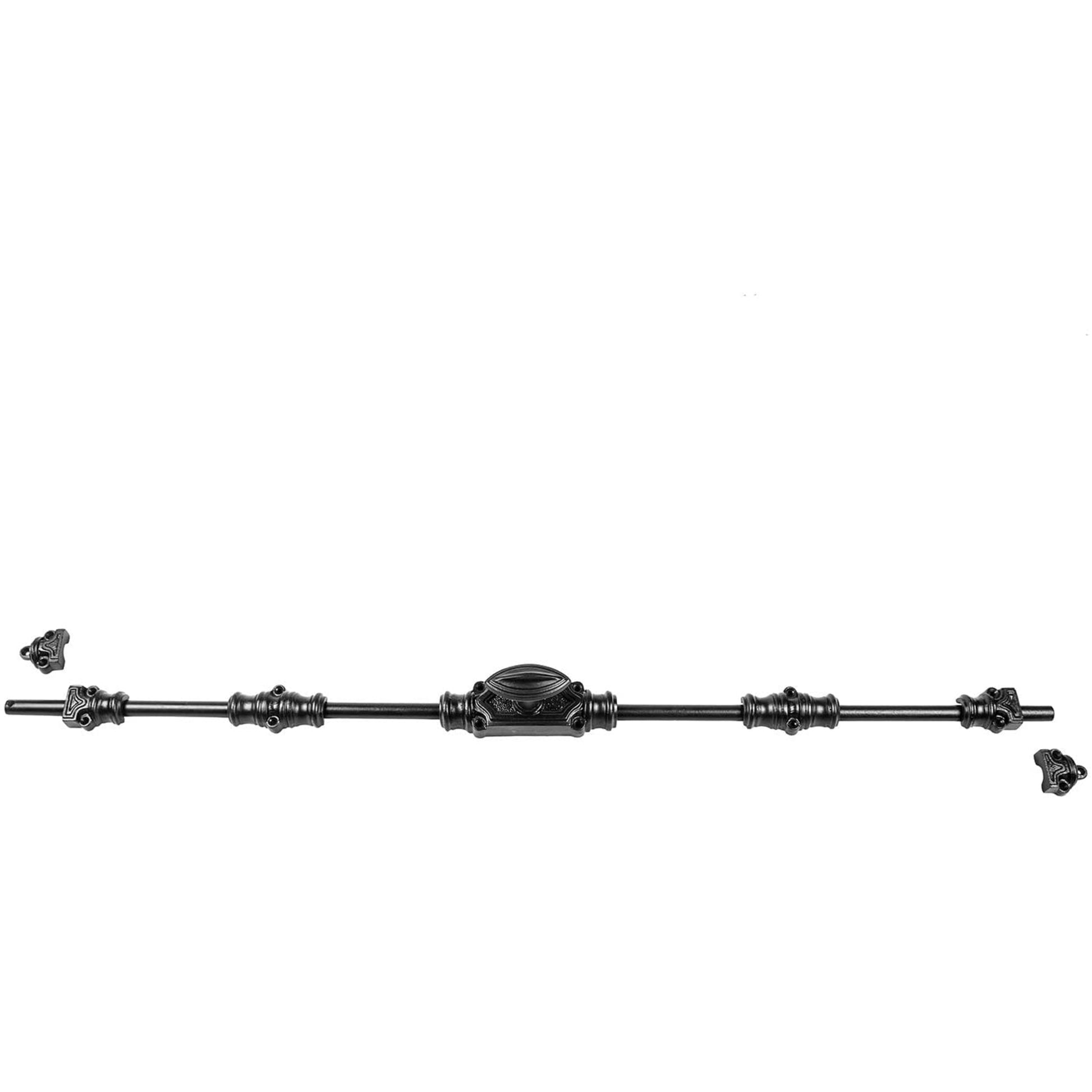 Signature Ironmongery Barcheski Door Iron Cremone Bolt Black Powder Coated Up to 9 feet Doors