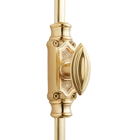 Signature Ironmongery Barcheski Window Brass Cremone Bolt Hardware 6 feet Polished Brass Unlacquered Up to 6 feet