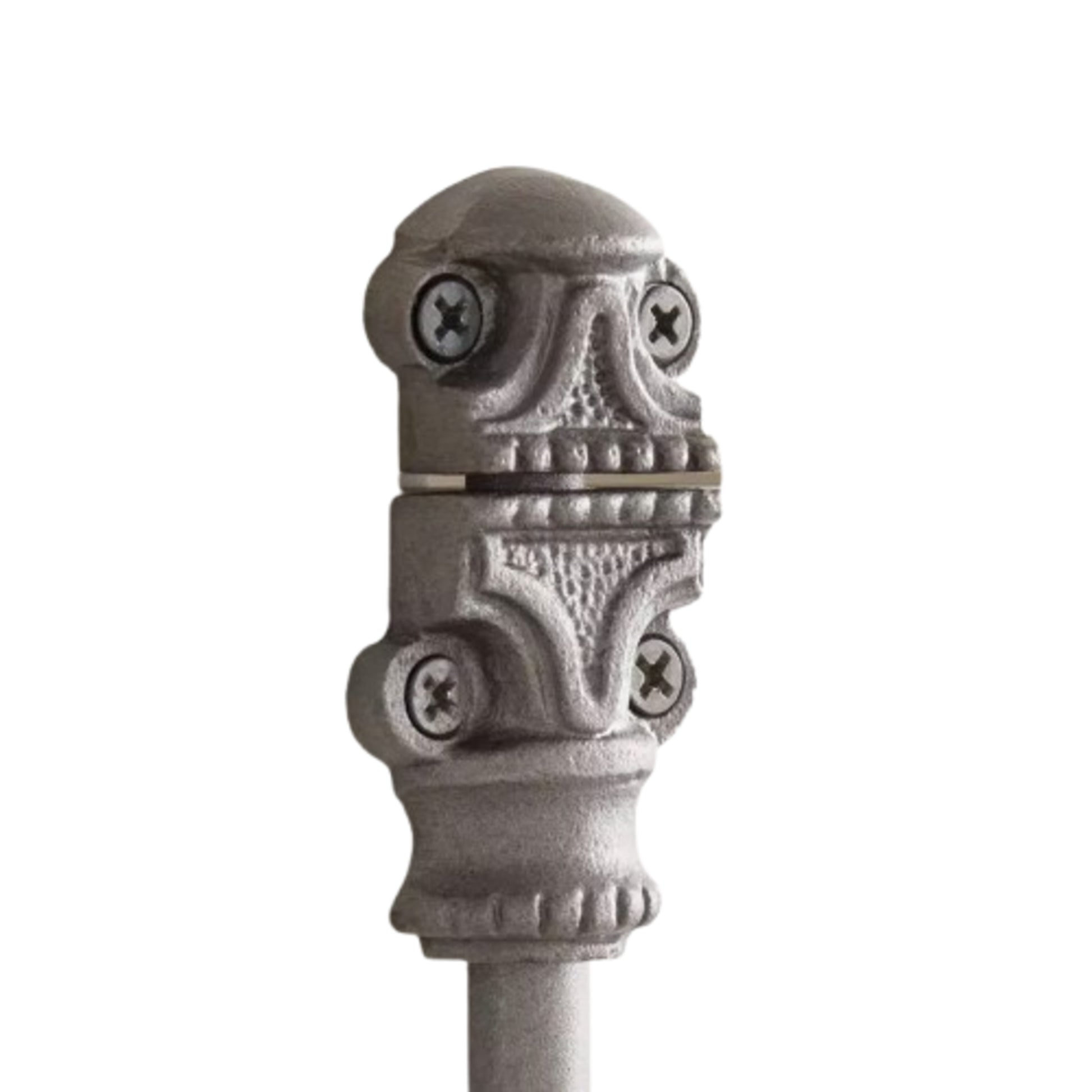 Signature Ironmongery Beaded Cabinet Iron Cremone Bolt Hardware 2 feet Antique Iron Finish Up to 2 feet