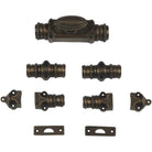Signature Ironmongery Beaded Door Brass Cremone Bolt Unlacquered Antique Brass Upto 9 feet Doors