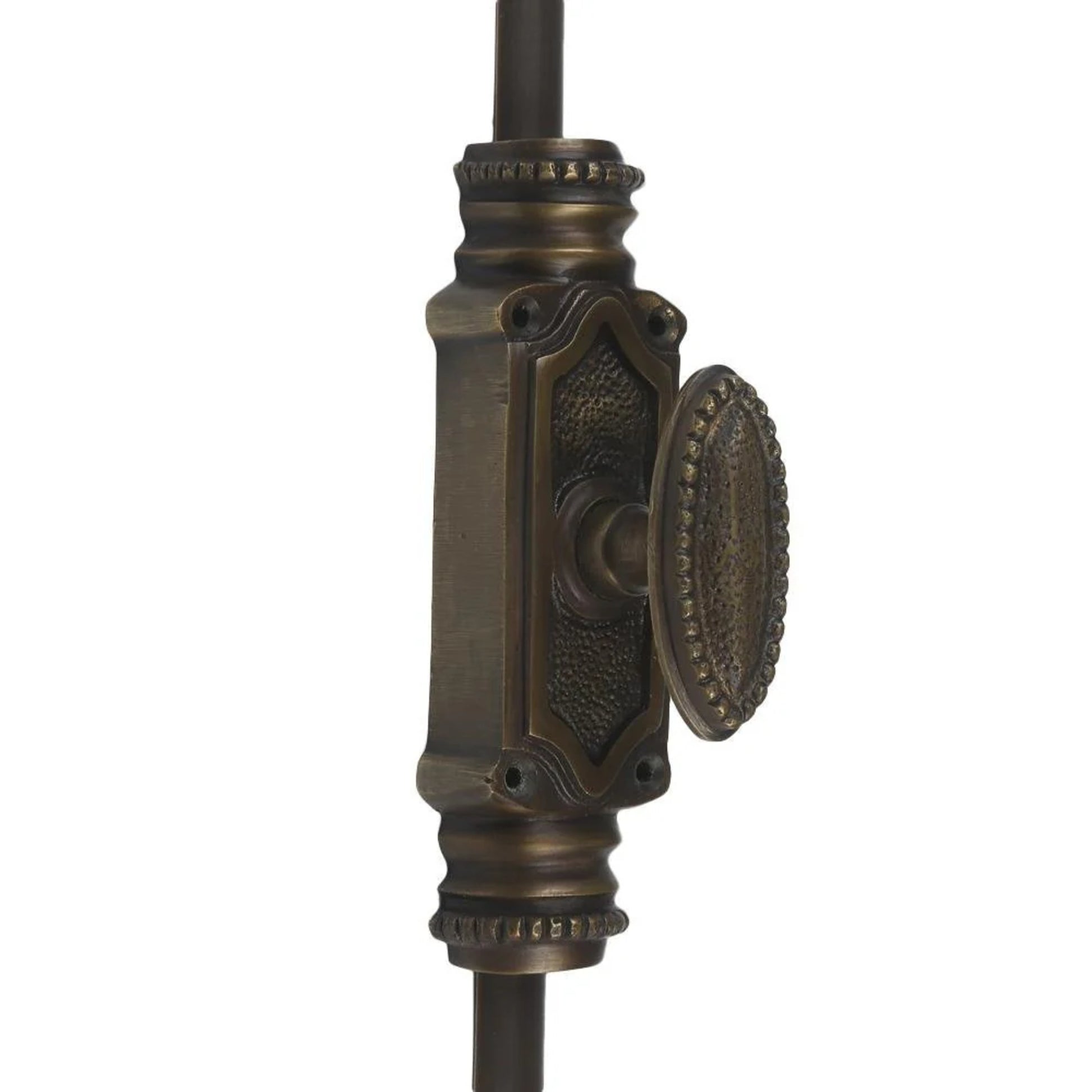 Signature Ironmongery Beaded Door Brass Cremone Bolt Unlacquered Antique Brass Upto 9 feet Doors