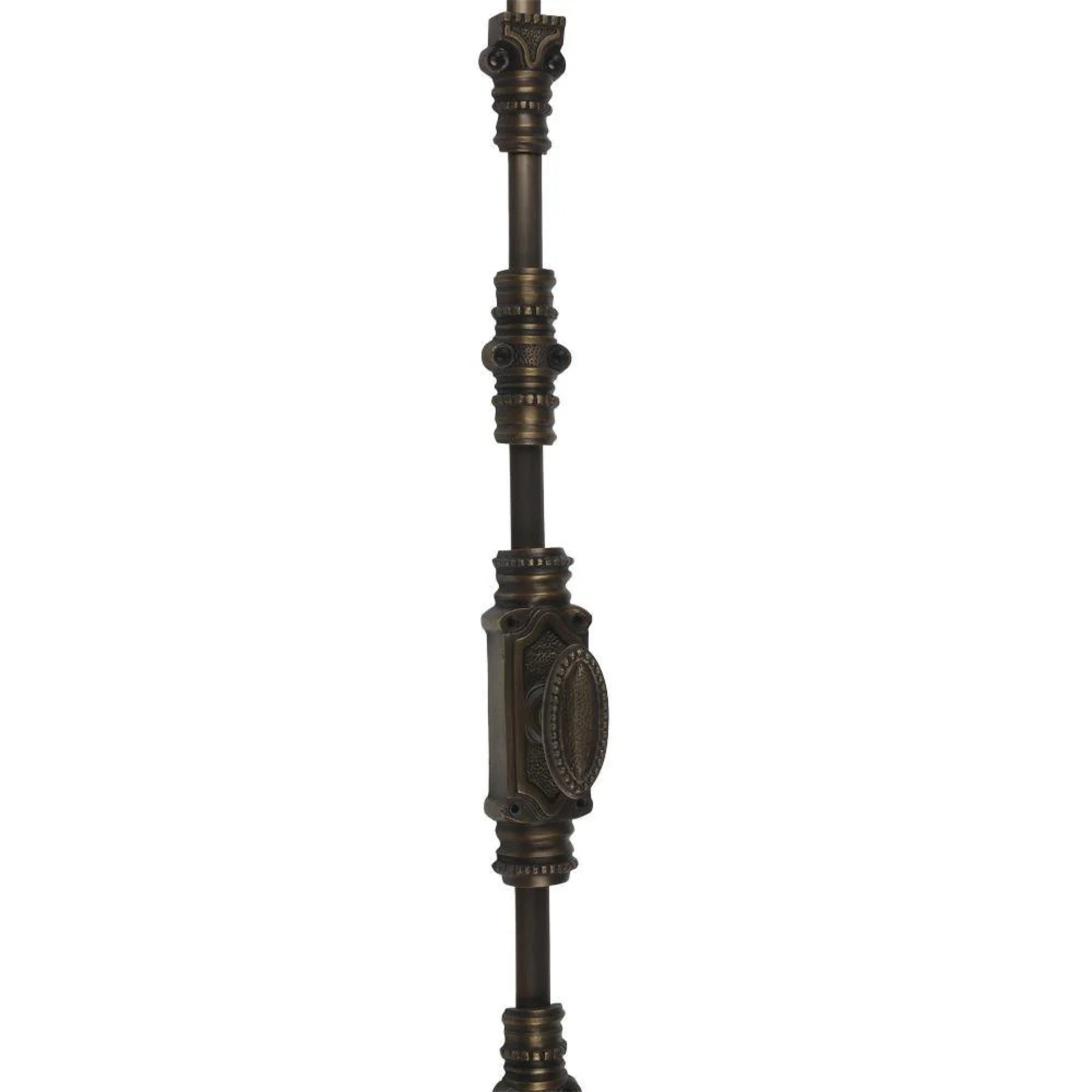 Signature Ironmongery Beaded Door Brass Cremone Bolt Unlacquered Antique Brass Upto 9 feet Doors