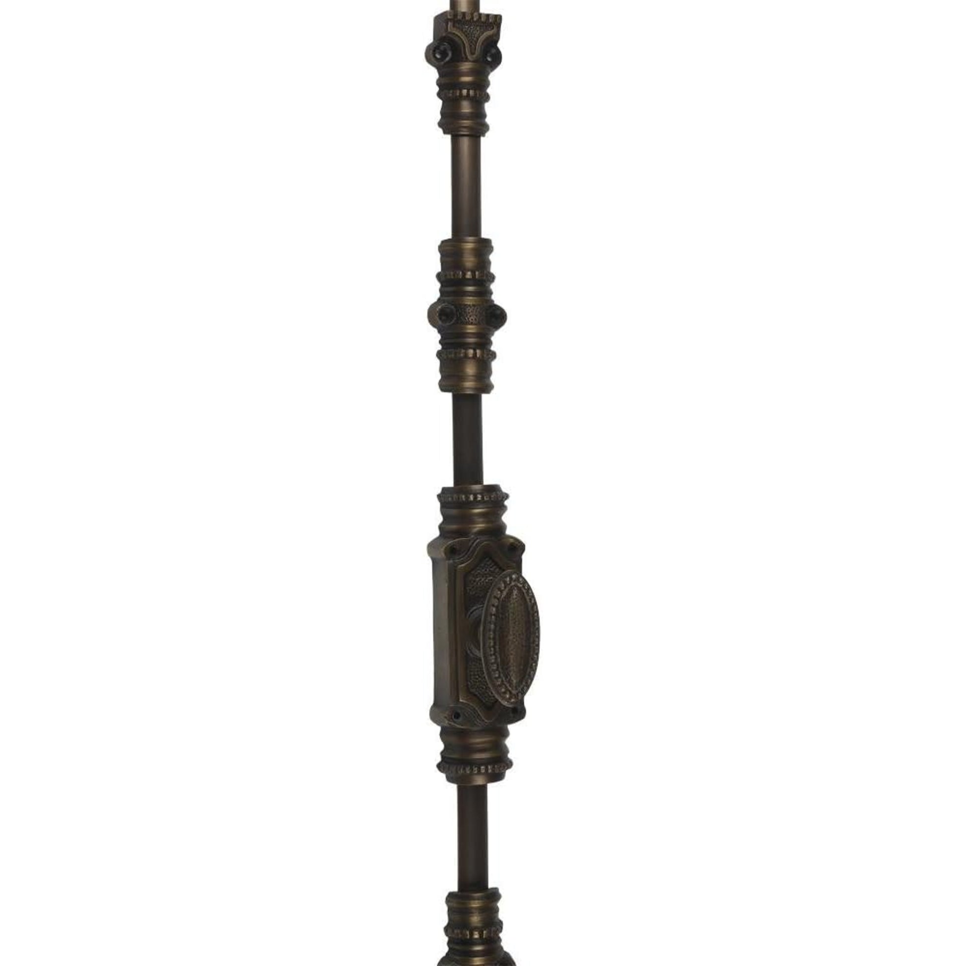 Signature Ironmongery Beaded Door Brass Cremone Bolt Unlacquered Antique Brass Upto 9 feet Doors