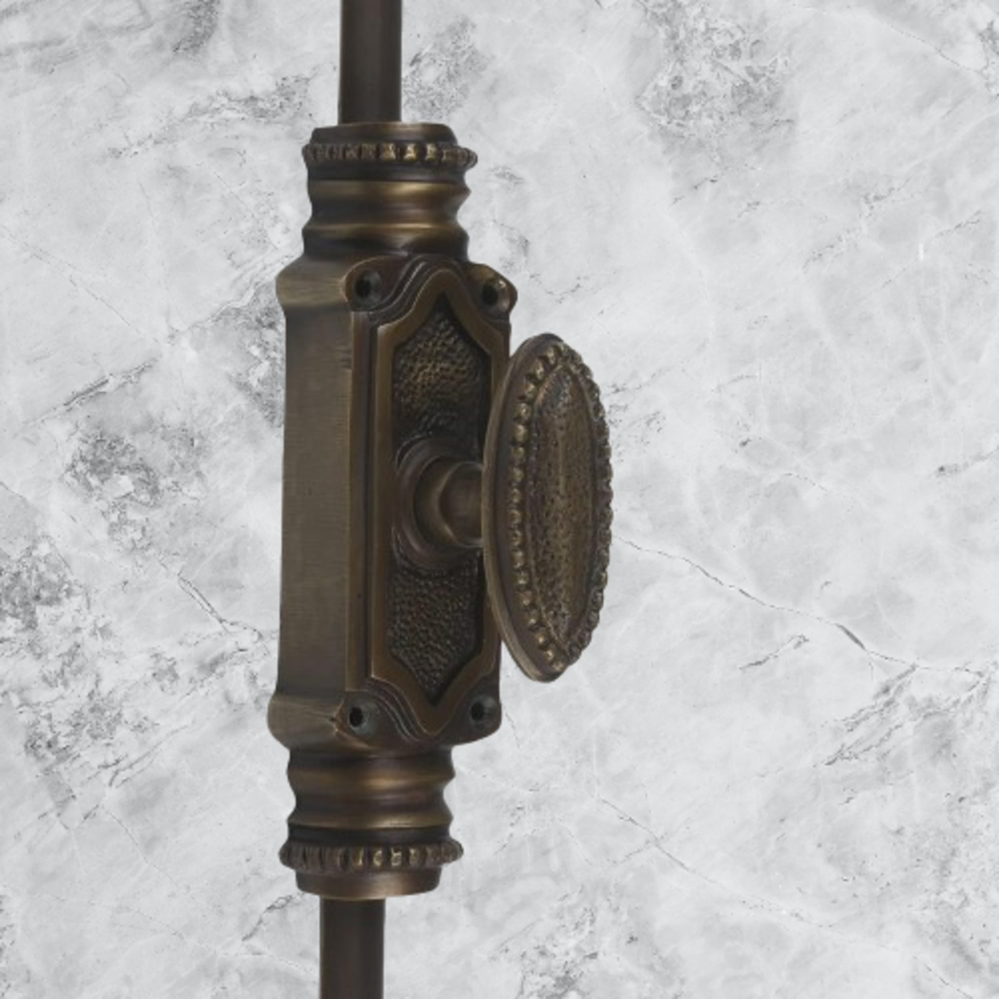 Signature Ironmongery Beaded Door Brass Cremone Bolt Unlacquered Antique Brass Upto 9 feet Doors