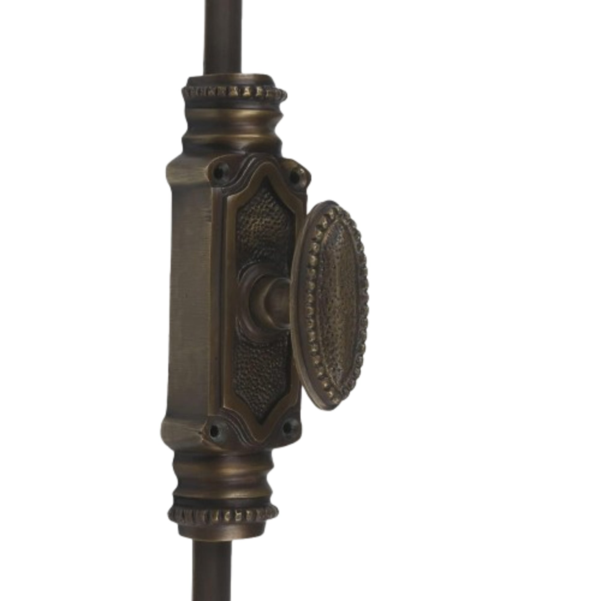 Signature Ironmongery Beaded Door Brass Cremone Bolt Unlacquered Antique Brass Upto 9 feet Doors