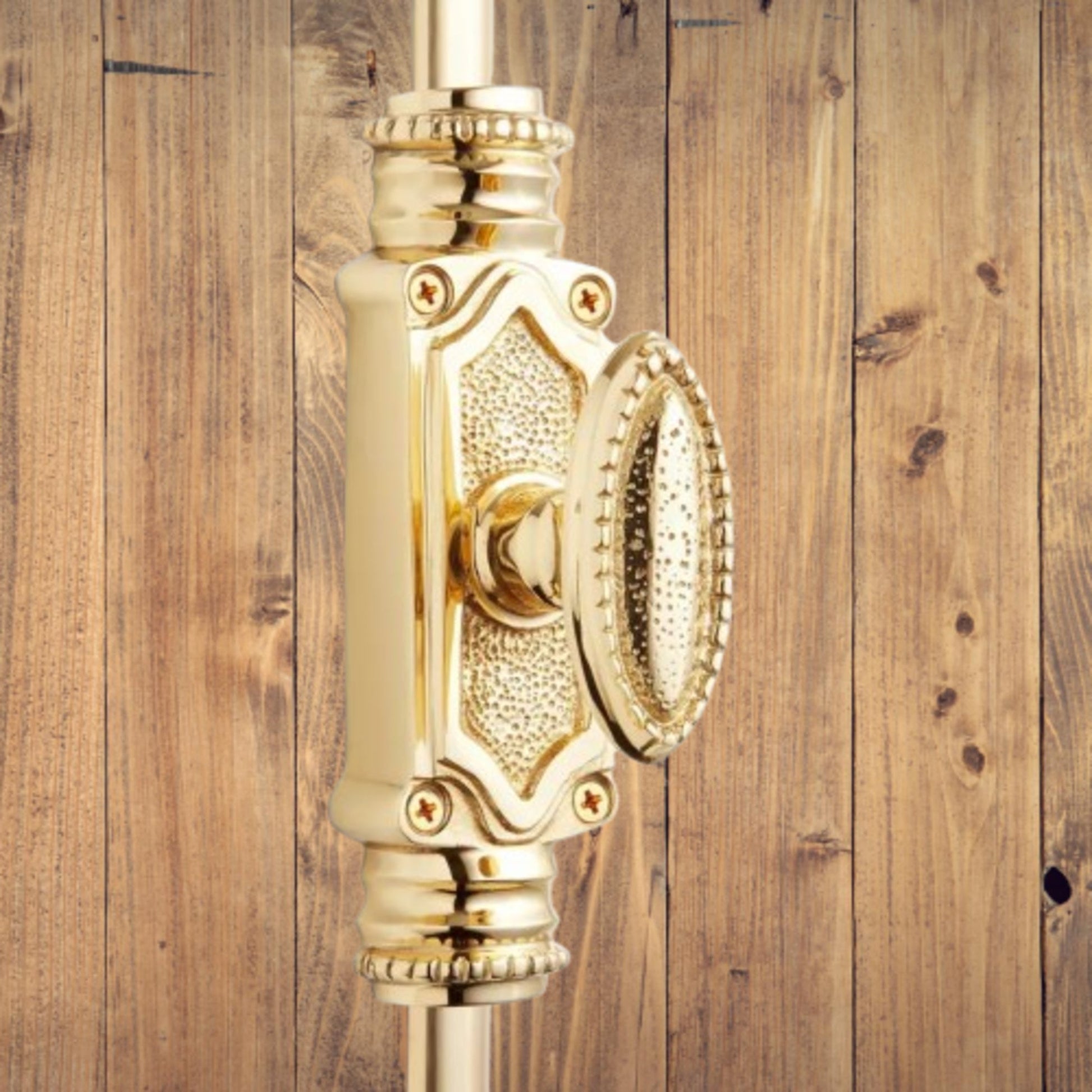 Signature Ironmongery Beaded Door Brass Cremone Bolt Polished Brass Lacquered Upto 9 feet Doors