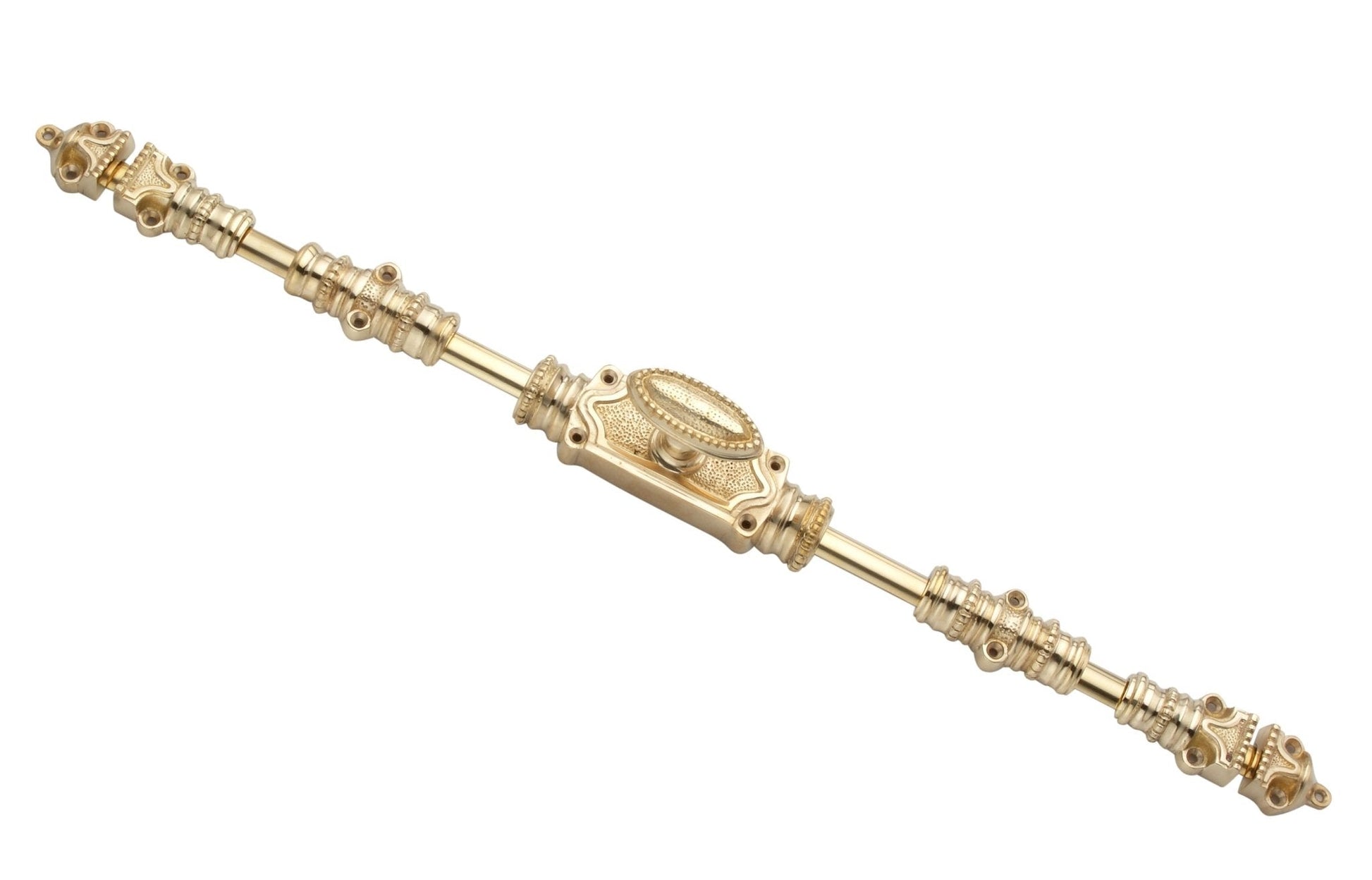 Signature Ironmongery Beaded Door Brass Cremone Bolt Polished Brass Lacquered Upto 9 feet Doors