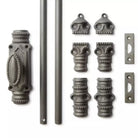 Signature Ironmongery Beaded Door Iron Cremone Bolt Antique Iron Finish Up to 9 feet Doors