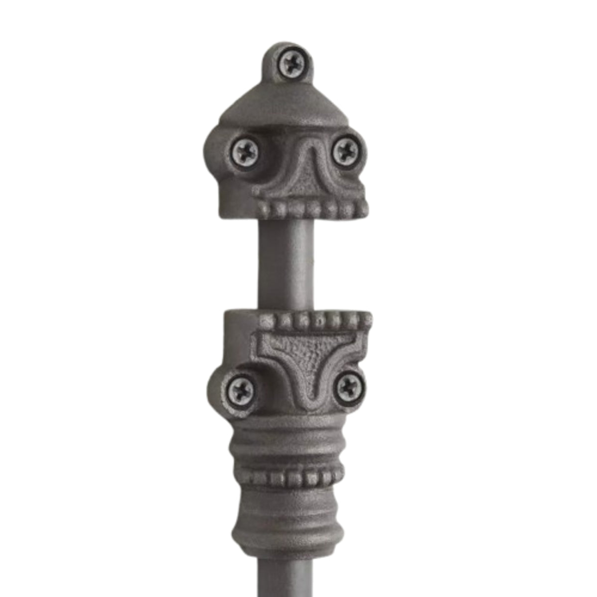 Signature Ironmongery Beaded Door Iron Cremone Bolt Antique Iron Finish Up to 9 feet Doors
