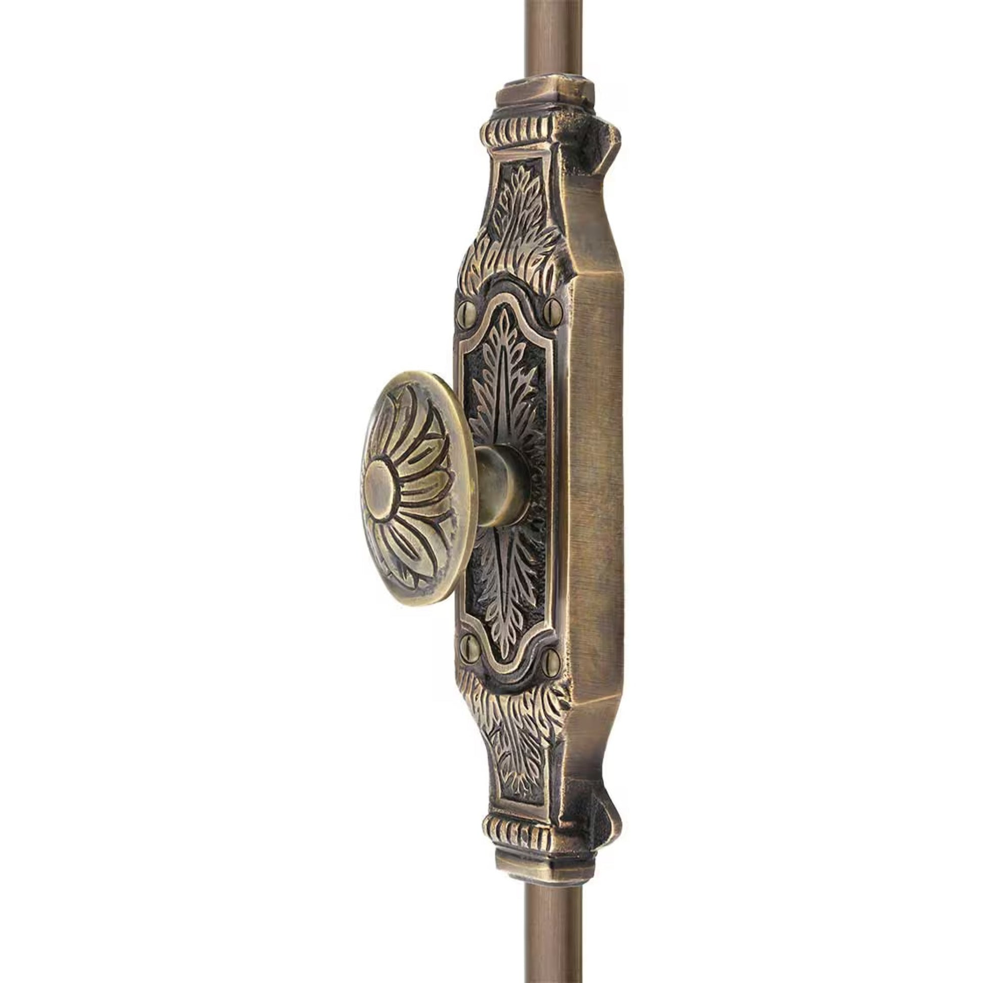 Signature Ironmongery Corinthian Door Brass Cremone Bolt 9 feet Unlacquered Antique Brass For Doors Upto 9 feet Doors