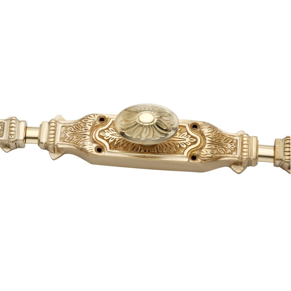 Signature Ironmongery Corinthian Door Brass Cremone Bolt 9 feet Unlacquered Brass Polished For Doors Upto 9 feet Doors