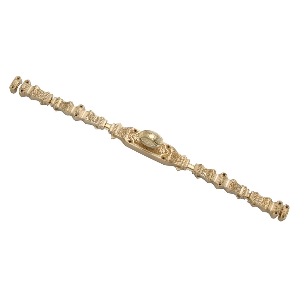 Signature Ironmongery Corinthian Door Brass Cremone Bolt 9 feet Unlacquered Brass Polished For Doors Upto 9 feet Doors