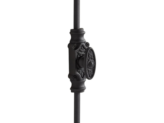 Signature Ironmongery Dalston Cabinet Iron Cremone Bolt Hardware 2 feet Textured Matt Black Up to 2 feet Cabinets