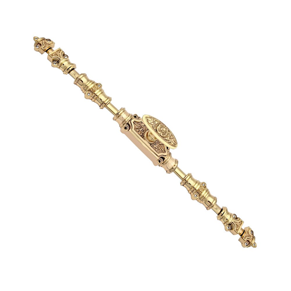 Signature Ironmongery Dalston Door Brass Cremone Bolt 9 feet Polished Brass Lacquered Up to 9 feet Doors