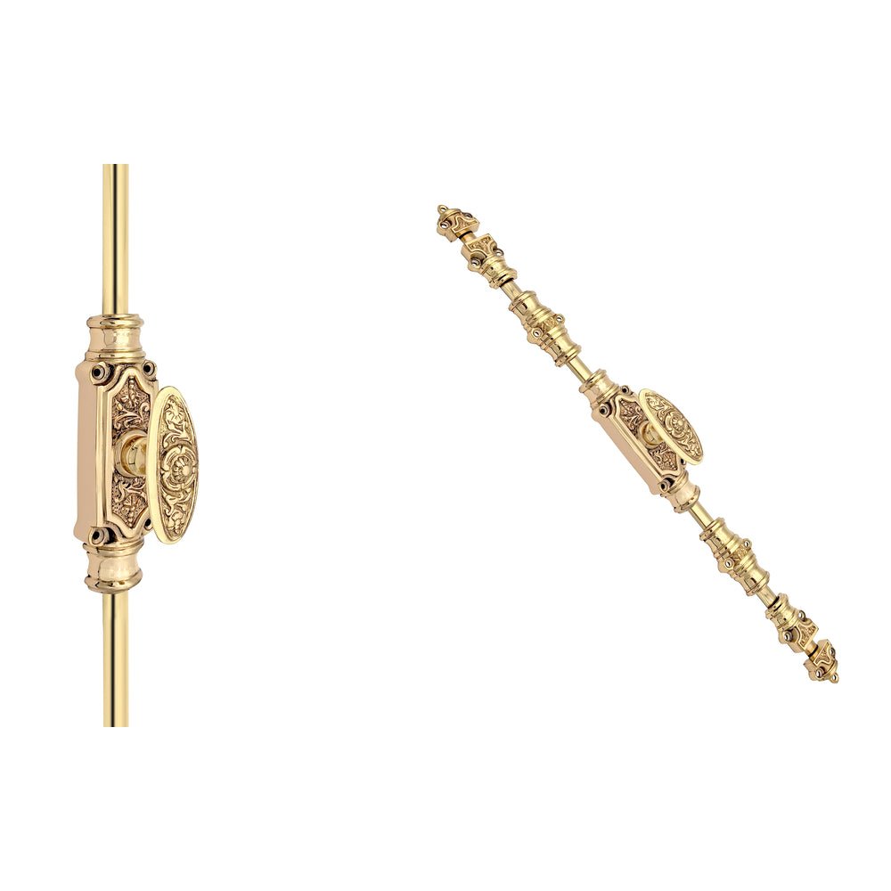 Signature Ironmongery Dalston Door Brass Cremone Bolt 9 feet Polished Brass Lacquered Up to 9 feet Doors