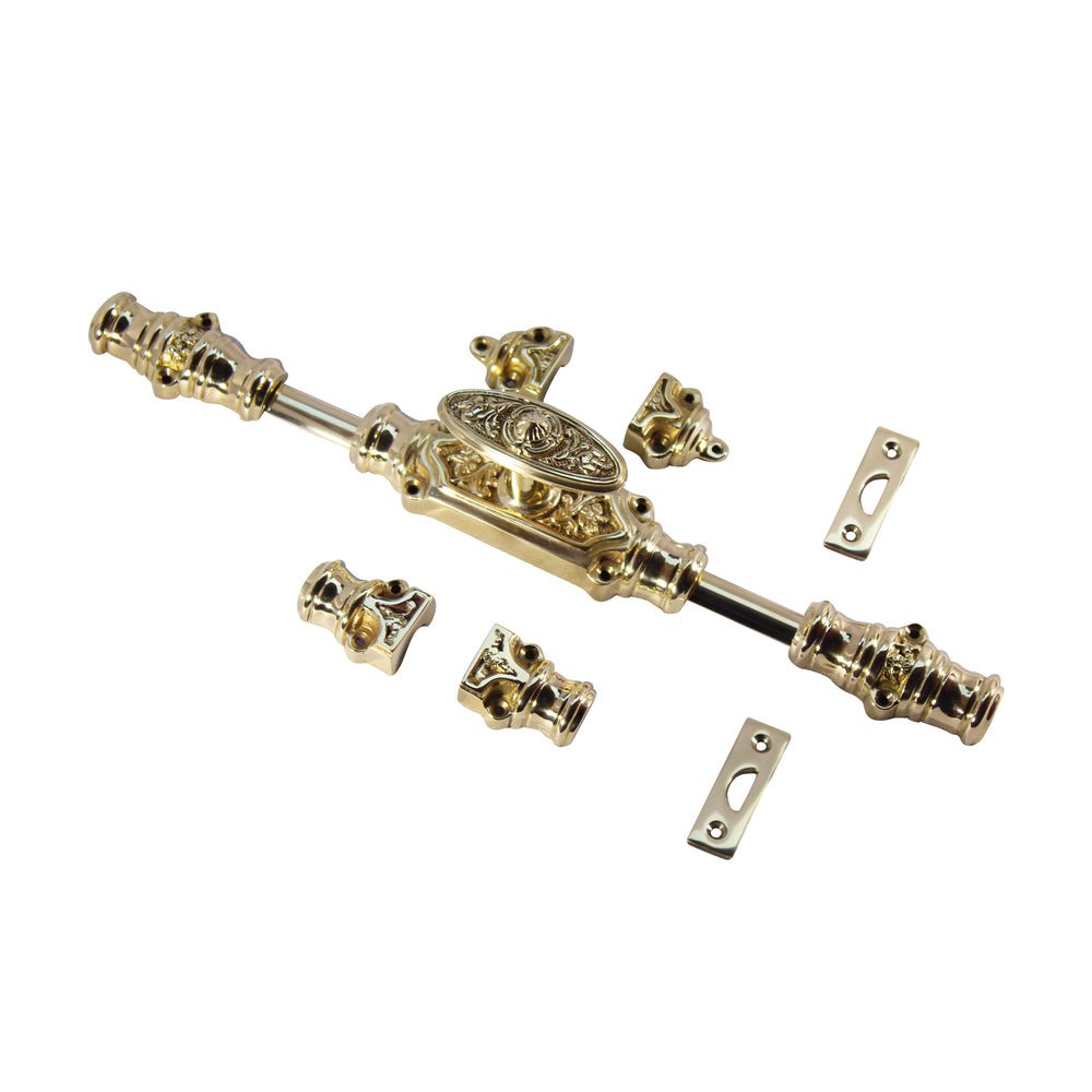 Signature Ironmongery Dalston Door Brass Cremone Bolt 9 feet Polished Brass Lacquered Up to 9 feet Doors