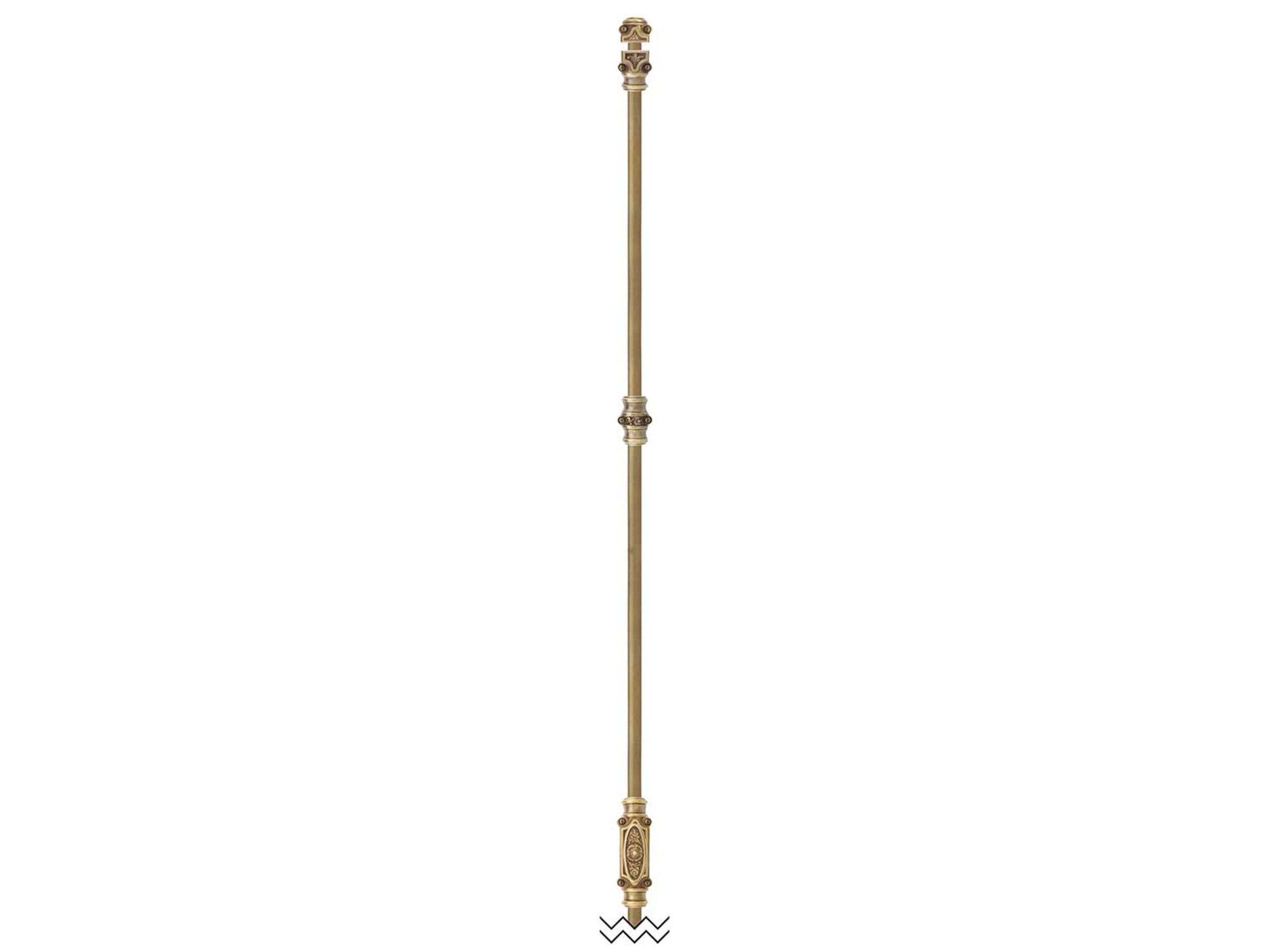Signature Ironmongery Dalston Window Brass Cremone Bolt Hardware 6 feet lacquered Antique Brass Up to 6 feet windows | Cabinets