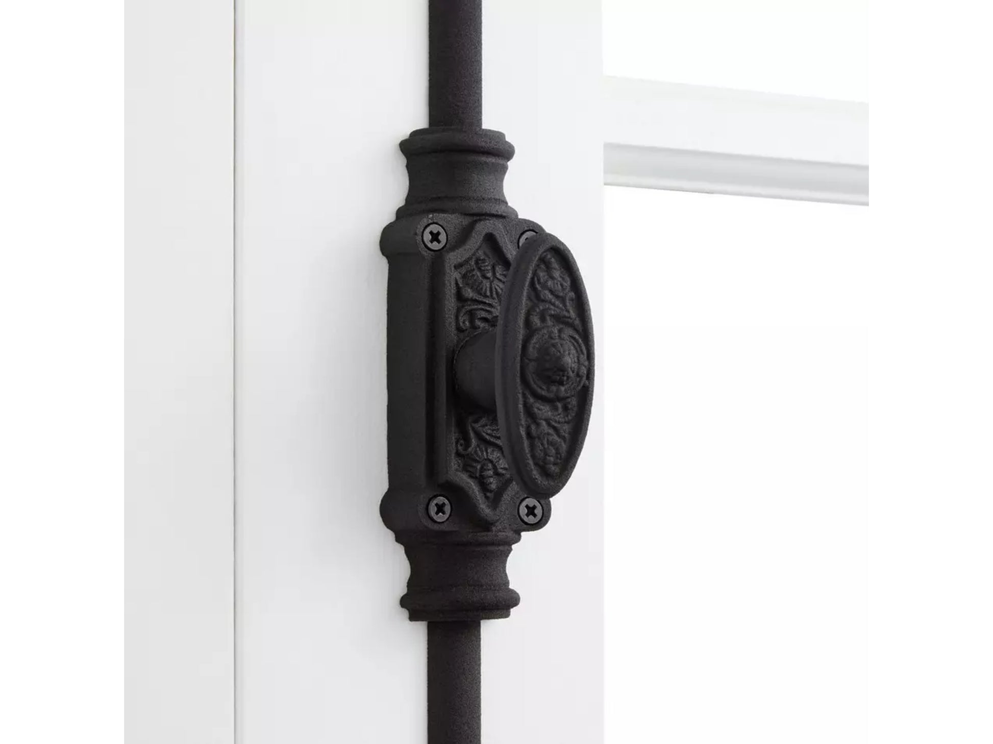 Signature Ironmongery Dalston Window Iron Cremone Bolt Hardware 6 feet Textured Matt Black Upto 6 feet Windows | Cabinets