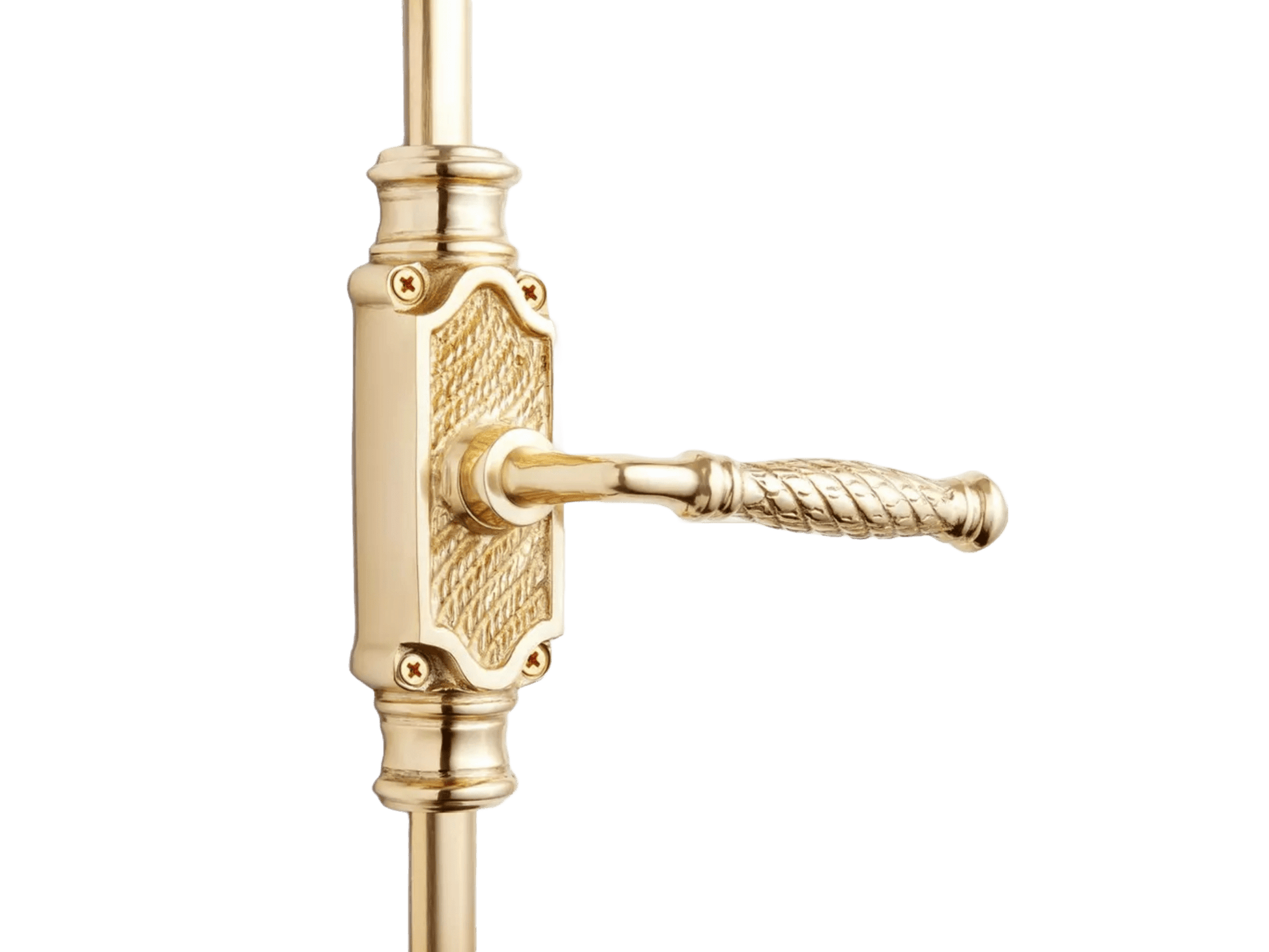 Signature Ironmongery Havering Door Brass Cremone Bolt Polished Brass Lacquered up to 9 Feet Doors