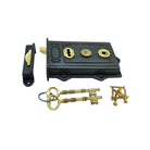 Signature Ironmongery Iron Davenport Rim Lock Antique Iron Finish