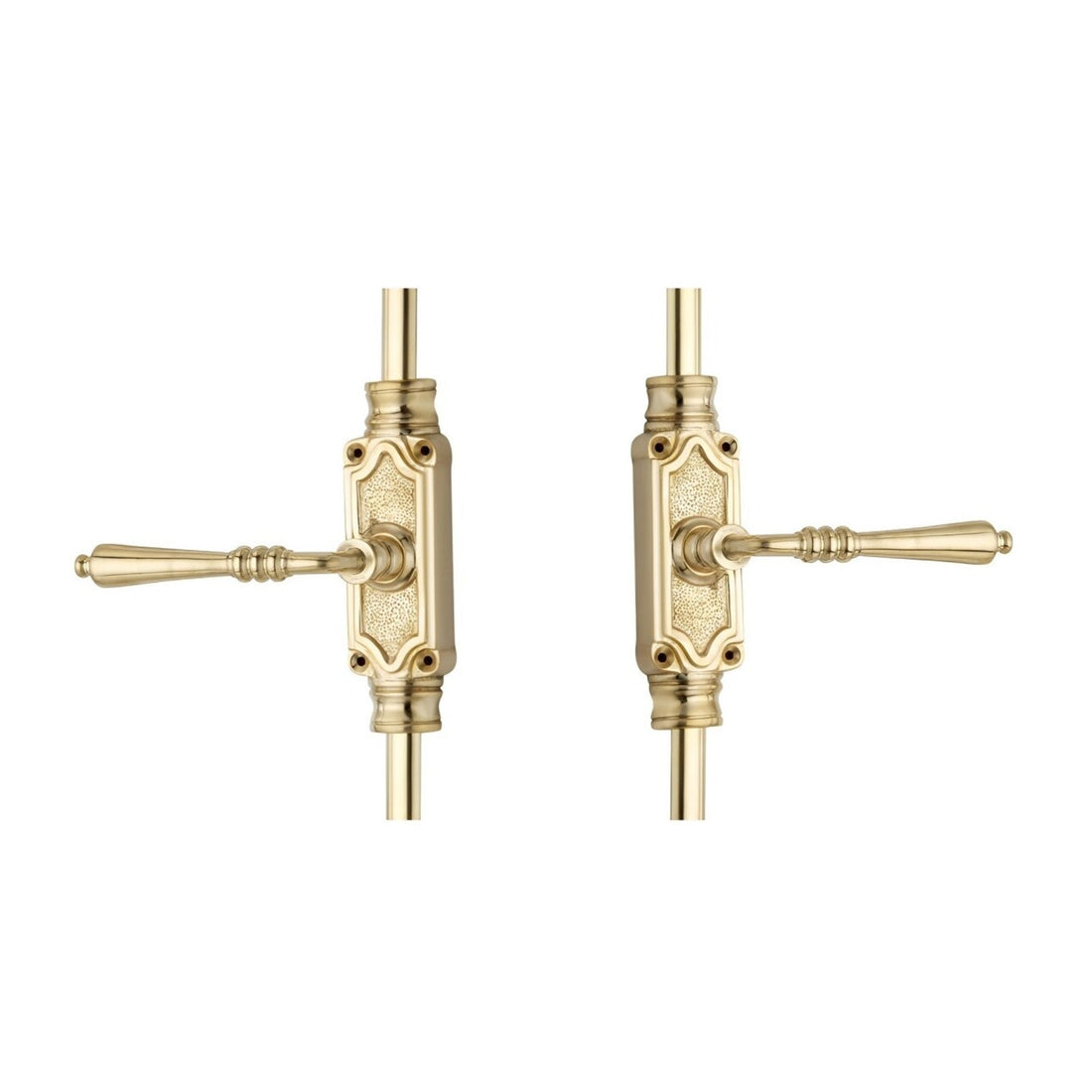 Signature Ironmongery Lever Handle Door Brass Cremone Bolt Polished Brass Lacquered Upto 9 feet Doors