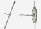 Signature Ironmongery Lever Handle Door Brass Cremone Bolt Satin Nickel Upto 9 feet Doors